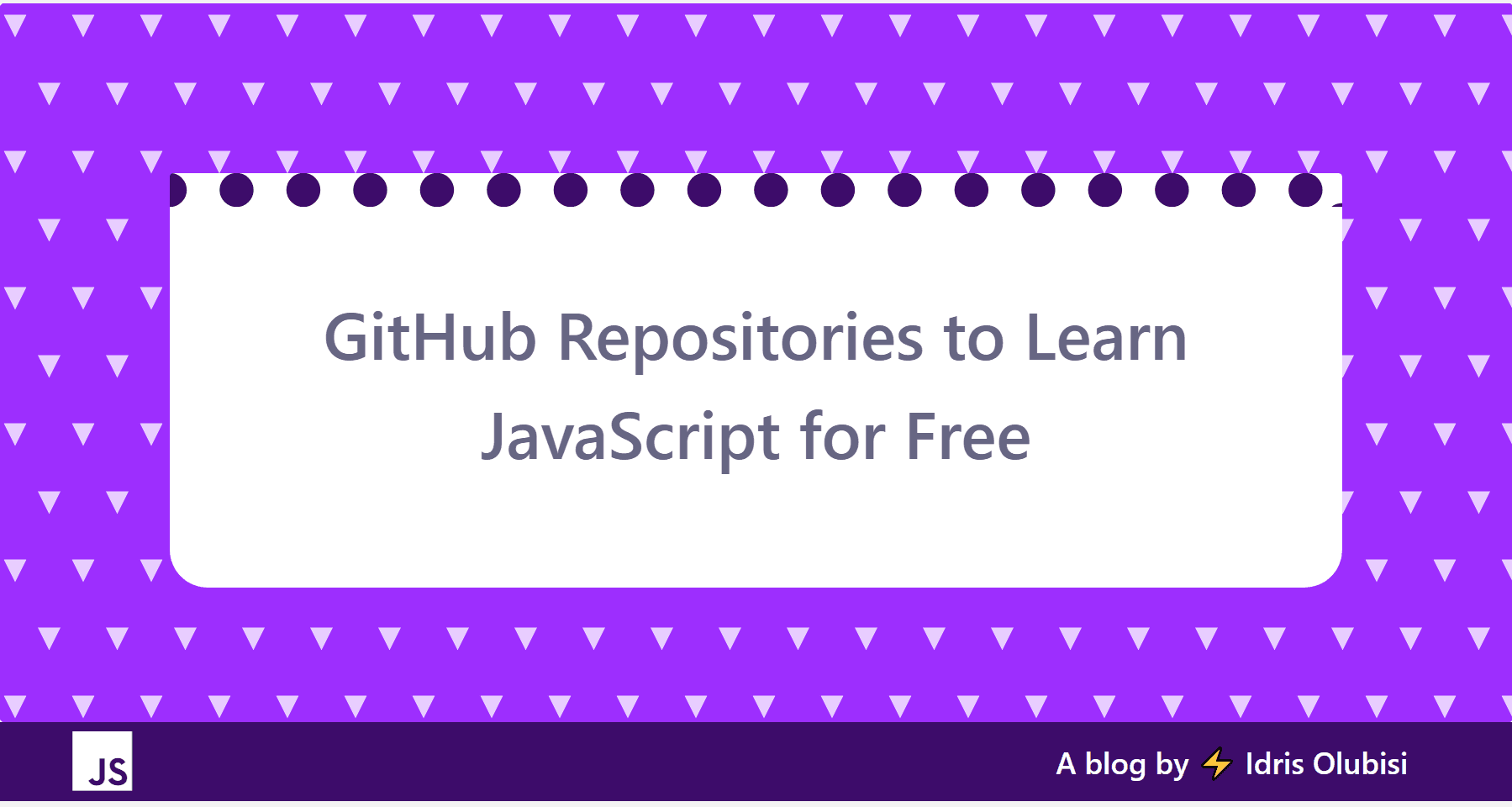 GitHub Repositories to Learn JavaScript for Free